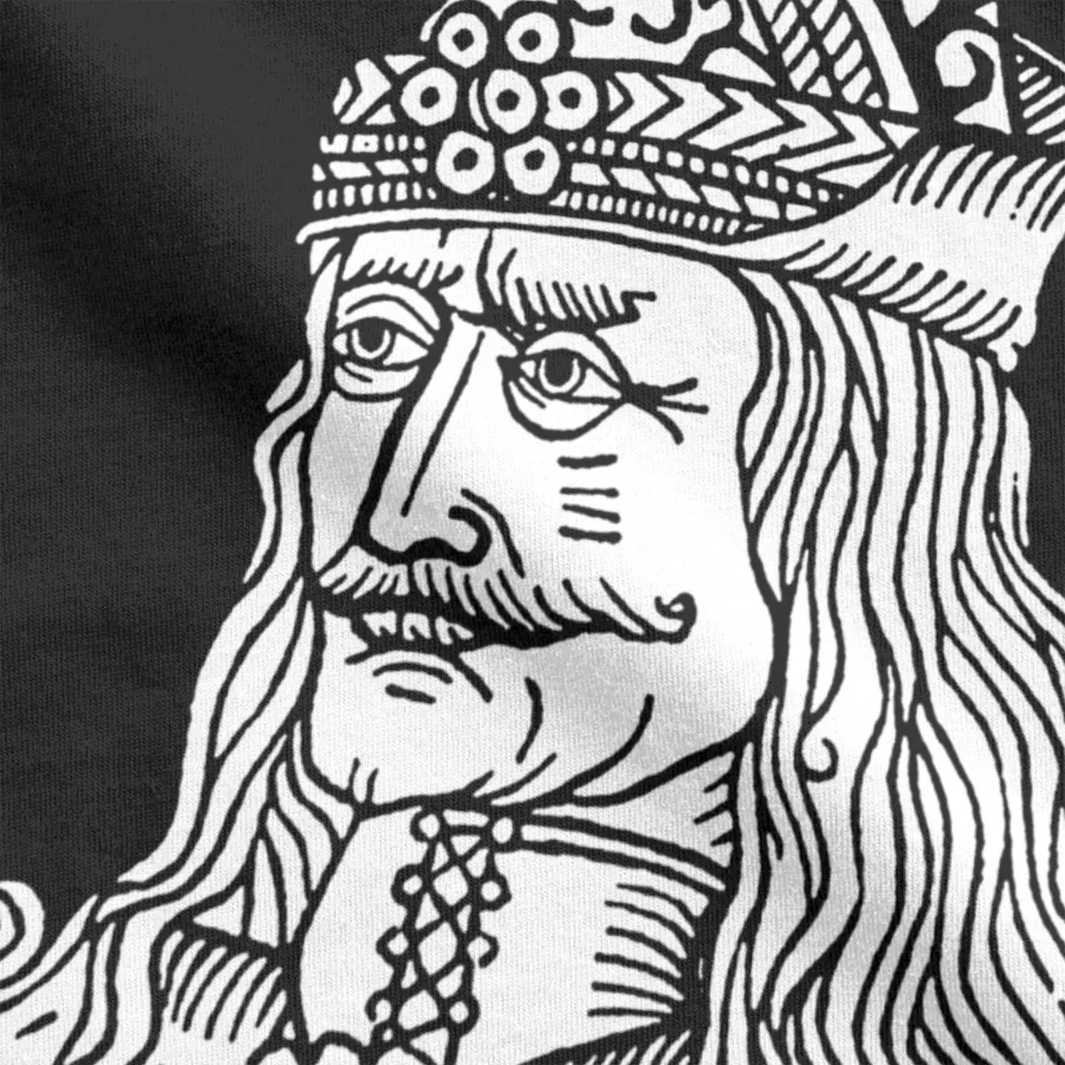 Vlad Dracula Tepes The Impaler Vampire Horror Movie T-Shirt Men Vintage Cotton Tee Shirt O Neck T Shirts Graphic Printed Clothes