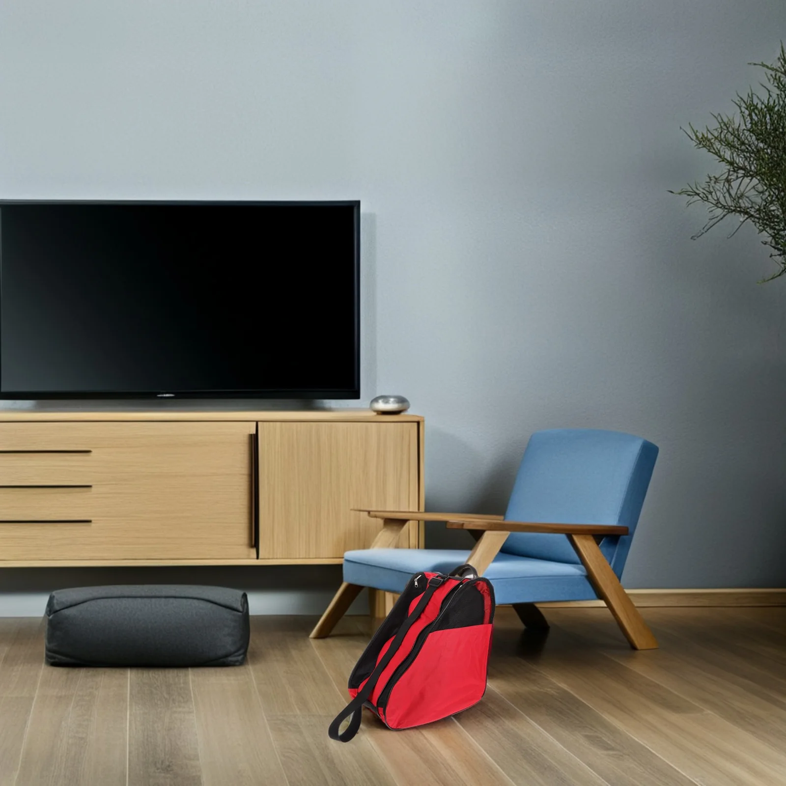 حقيبة تزلج دوارة للبالغين خفيفة الوزن ومتينة للتزلج على الجليد وحقيبة ظهر للتخزين وحامل أحذية التزلج على الجليد للجنسين