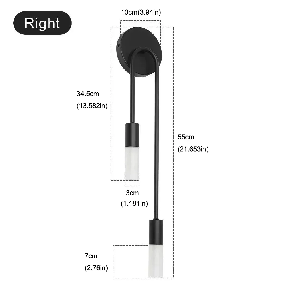 

Nordic Luxury LED Wall Lamp Modern Minimalist Black Gold Creative Living Room Bedroom Corridor TV Background Bedside Lighting