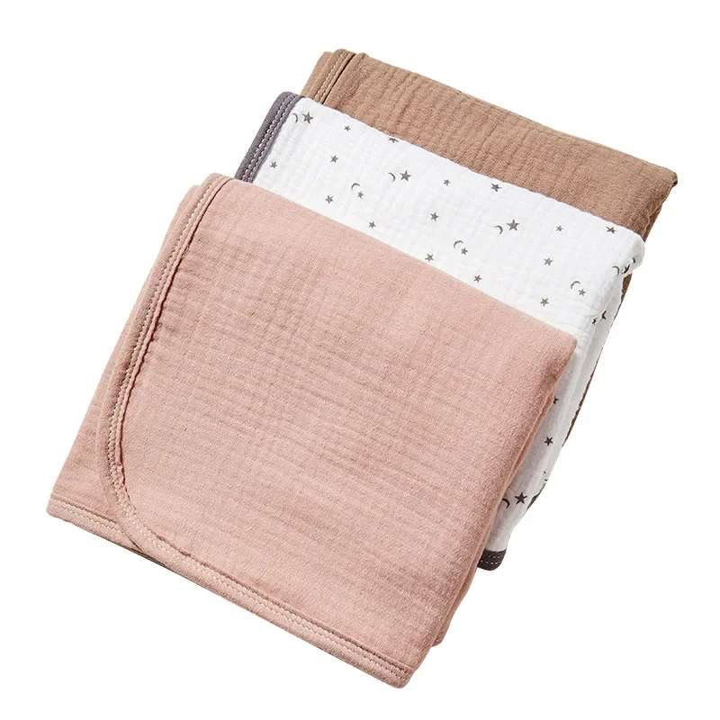Soft Portable Washable Breathable Waterproof Pure Cotton Gauze Baby Changing Pad for Newborns