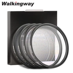 Walkingway-Filtros de rayas para cámara, filtro de arcoíris azul, colorido Starlight Flare lens 49 52 55 58 62 67 72 77 82MM