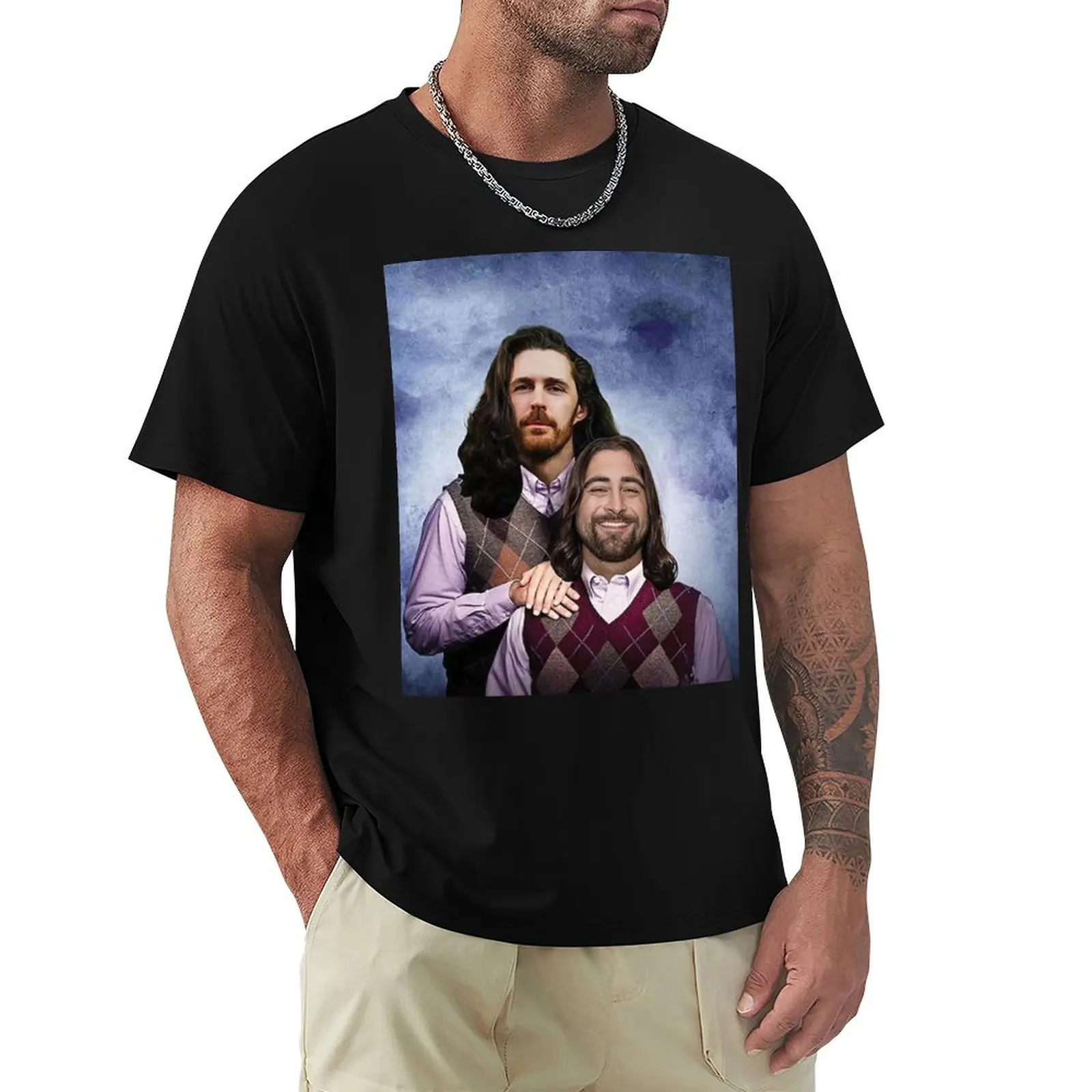 Vintage Hozier Funny Meme Shirt T-Shirt Plus Size Basic Cotton T-Shirt