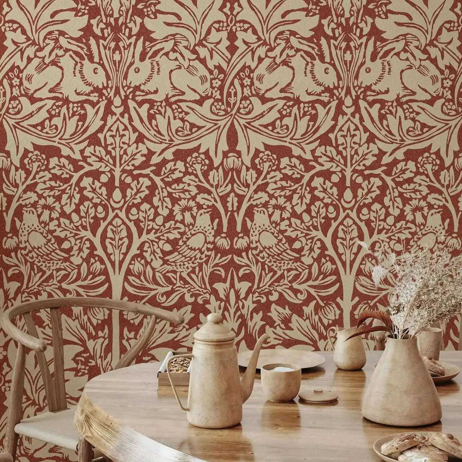William Morris Brer Rabbit Wal - Herbal Wallpaper 评论和价格