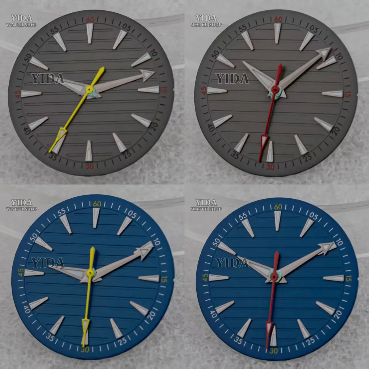 

NH35 Dial 28.5MM Watch Dial Hands Pointers for SUB GMT NH35 Automatic Movement Green Luminous Watch Faces Parts Mod Accessories