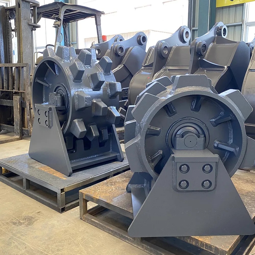 MONDE Excavator Compaction Wheel Drum Compaction Wheel 8t 12t 20t for Excavating