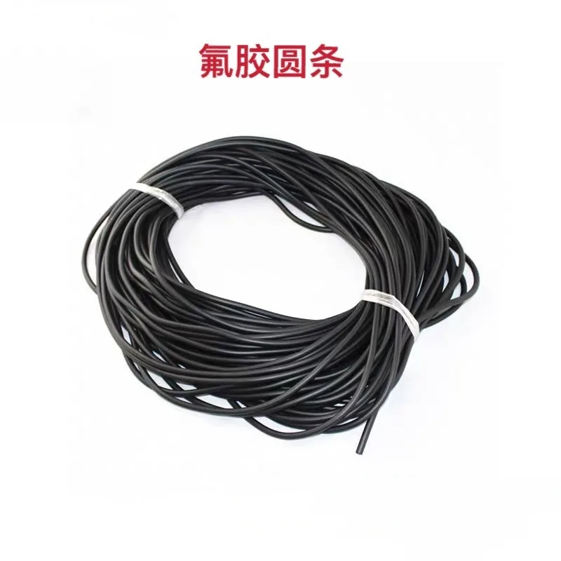 1m 10m FKM Round Bar FPM Viton Fluororubber Sealing Strip Oil Resistant