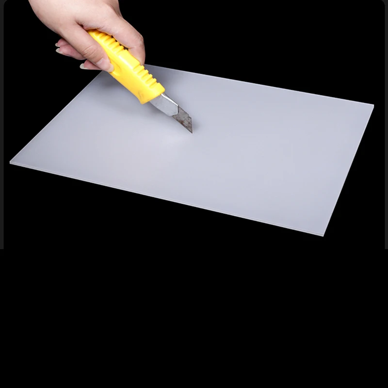 1Pc PS Hard Plastic Diffuser Sheet Thickness Plastic Led Light Milky Translucent Blanks Plate 1mm 1.5mm 2mm 3mm DIY Crafts