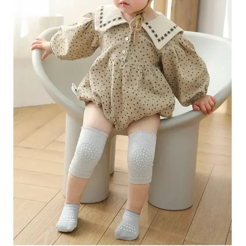 Crawling Safety Pads Socks Set Summer Baby Knee Cartoon Anti-slip Socks KidFloor Socks Kneecap Walking Protector for Girls Boys