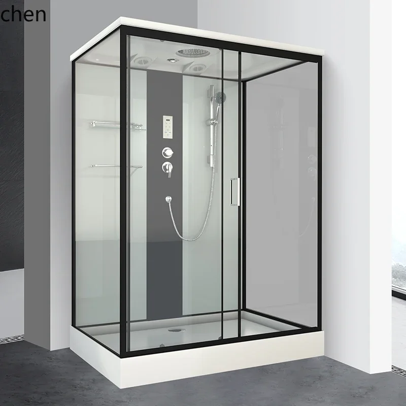 T14-Integrated shower room, integrated bathroom, household glass square shower room, partition for dry and wet separation