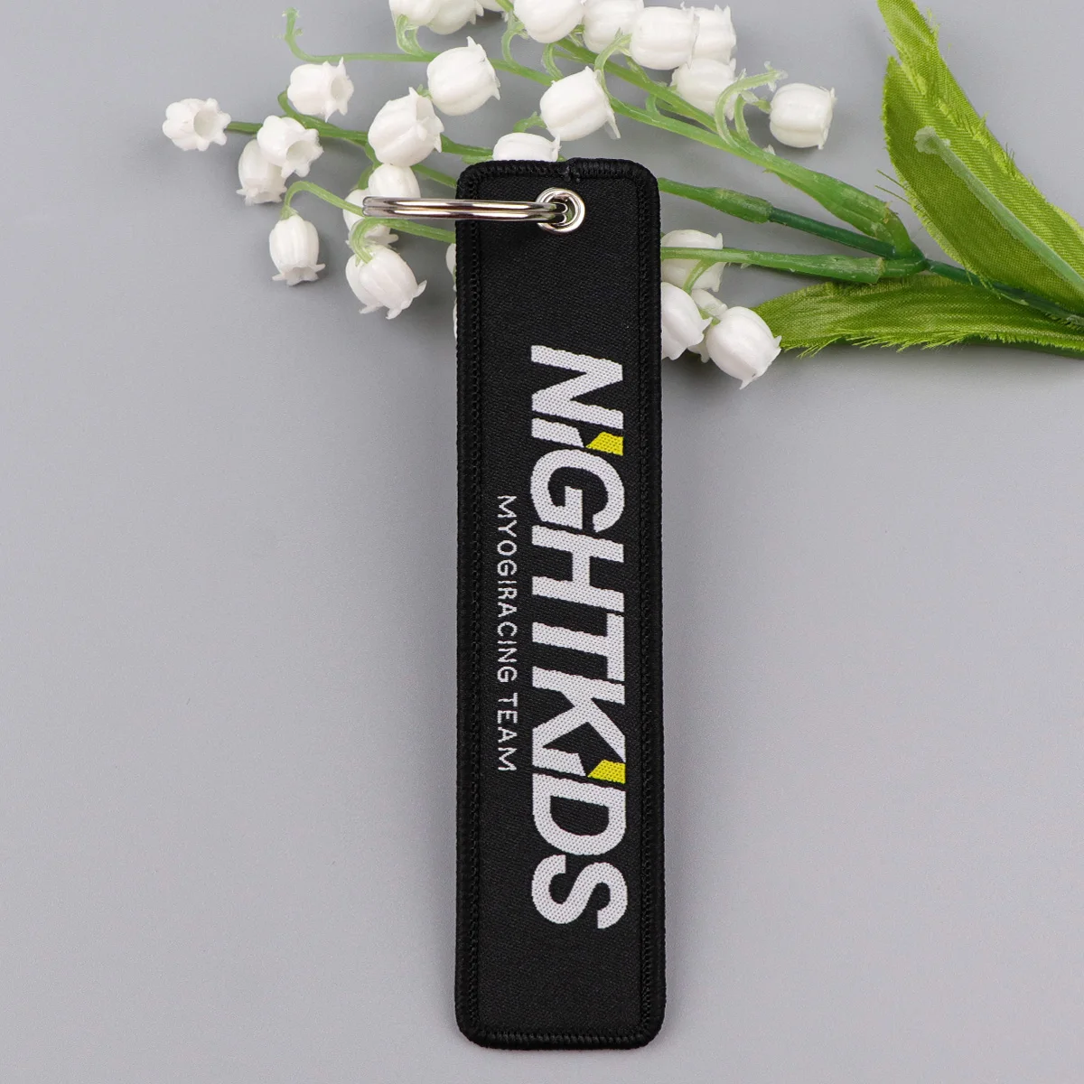 Funny Quotes Series Embroidery Key Fobs Keychain