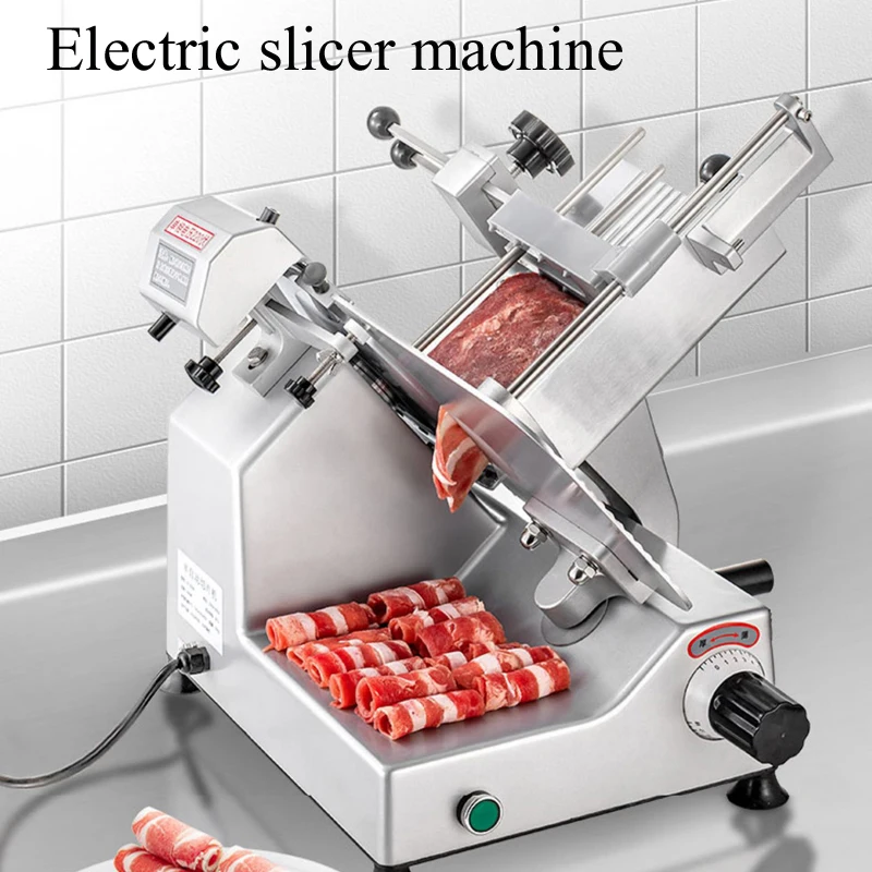 

Meat Cutting Machine Commercial Meat Slicer Cutter Machine Stainless Steel Electric Slicer for Vegetable Pork Lamb