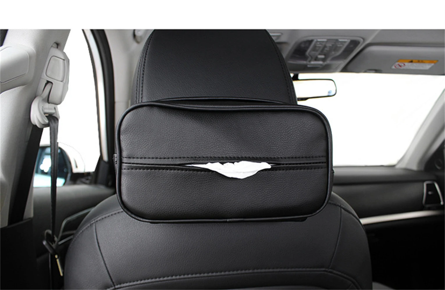 

Универсальный автомобильный чехол для коробки для салфеток из искусственной кожи, подвесной чехол для спинки сиденья, коробка для салфеток, подлокотник, чехол для хранения полотенец