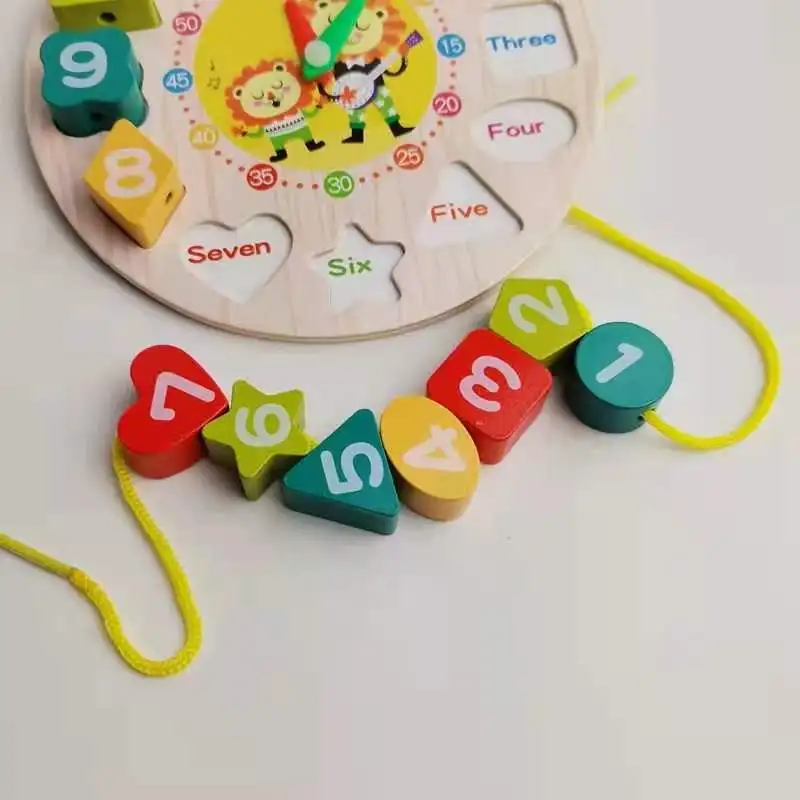 ssp EDUCATIONAL TOY DIGITAL CLOCK WOODEN TOY