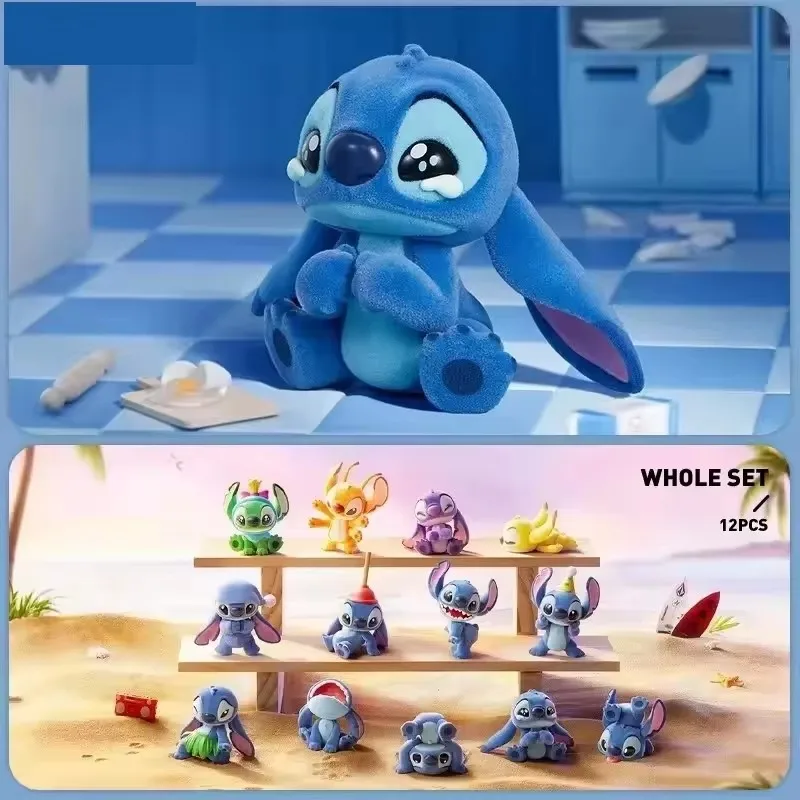 

Genuine Disney Stitch Little Emotions Series Blind Box Mystery Box Trendy Toys Doll Kawaii Anime Figure Desktop Ornaments Gift