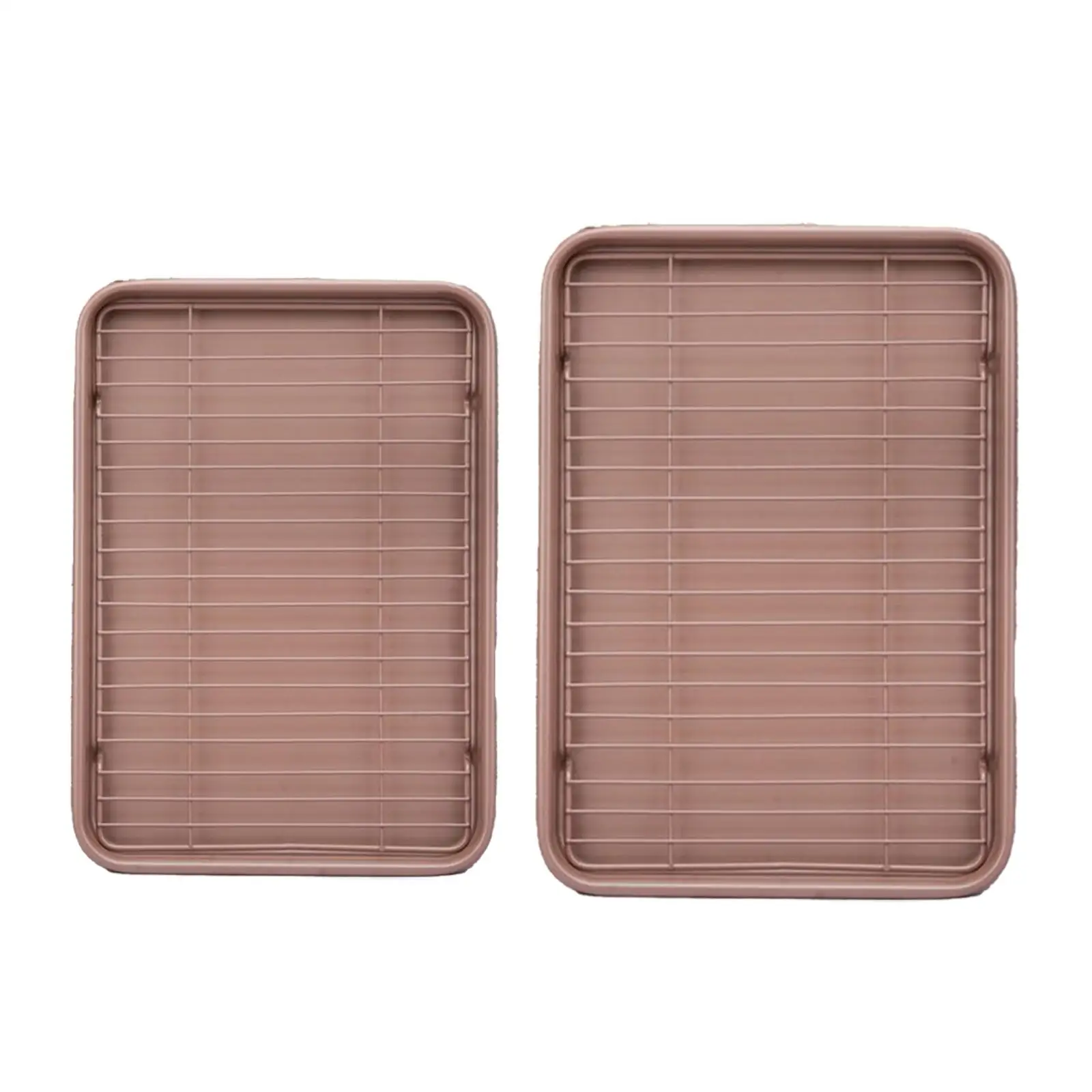 Baking Sheet with Rack Set, Half Sheet Pan with Wire Rack Set Nonstick Baking Pan