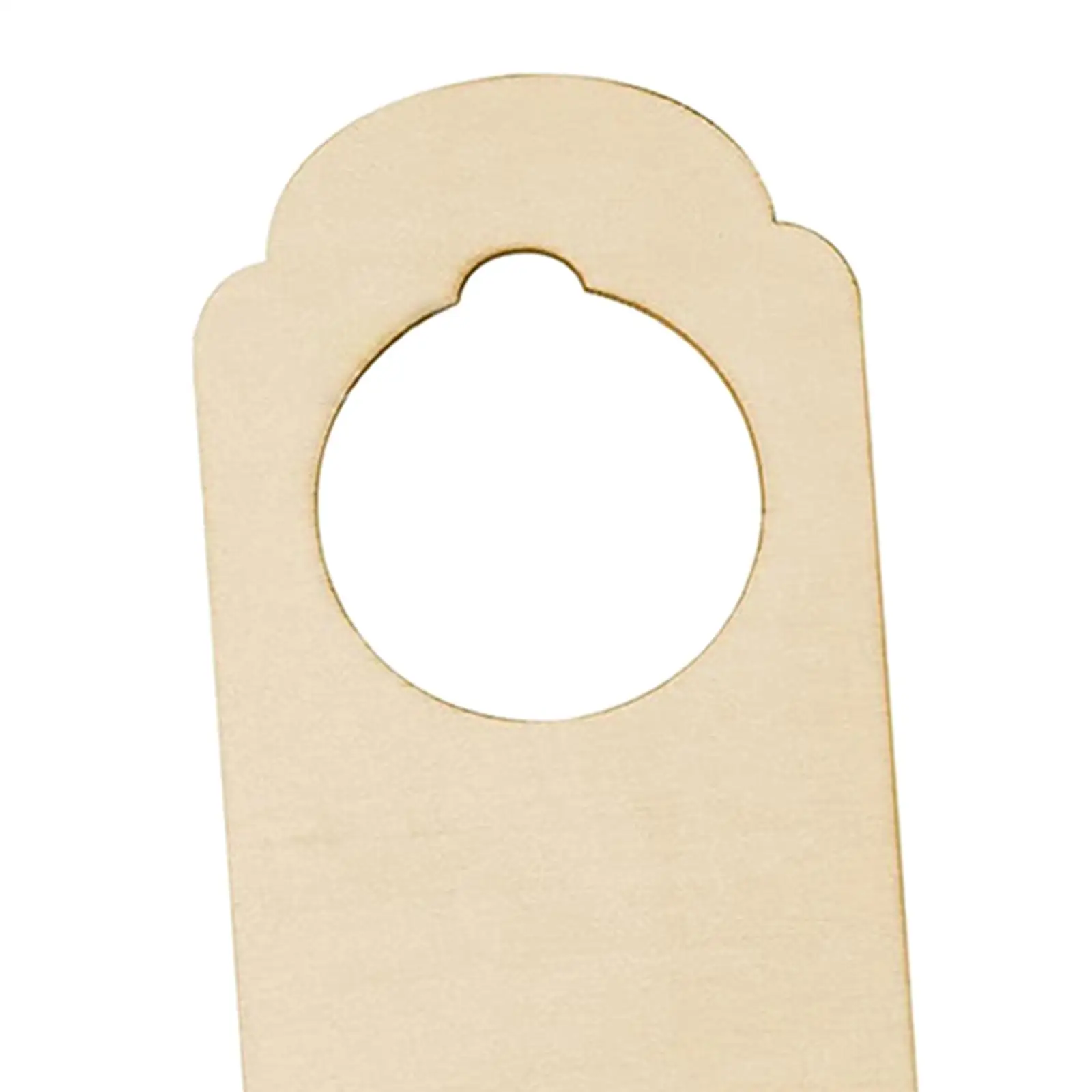 10Pcs Door Handle Hangers Blank Door Signs Restaurant DIY Hotel Unfinished Bedroom Door Knob Hanger Blank Door Knob Hangers