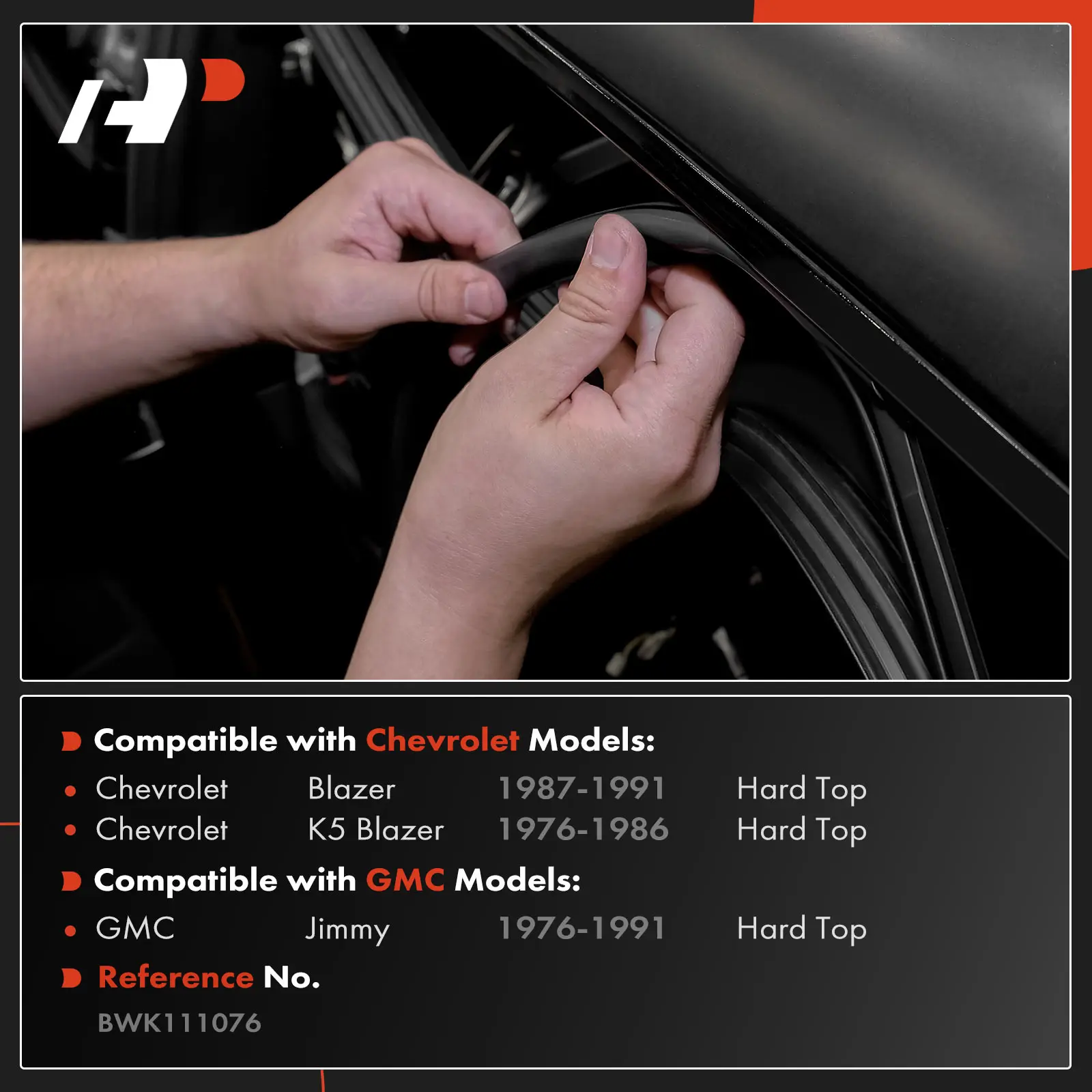 A-Premium 4pcs Hard Top Weatherstrip Seal Kit for Chevrolet Blazer 1987-1991 K5 Blazer 1976-1986 GMC Jimmy 1976-1991