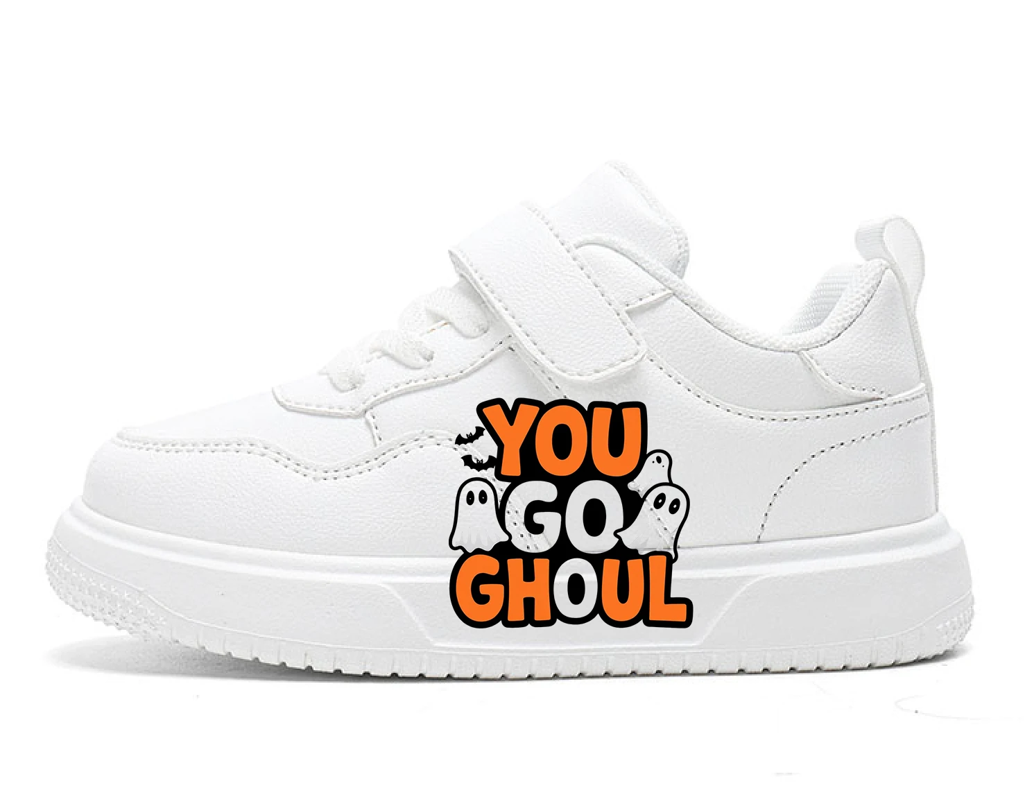 

Children's Printing Shoes Girls White Sneakers Autumn New Fashion Boys Leather Shoes Kids Sports Shoes Unisex Casual Sneakers