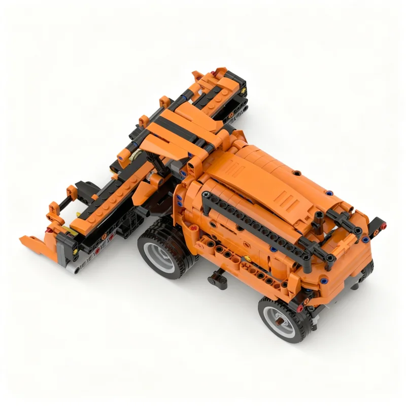 556pcs MOC Model B Drum Harvester Technical Building Blocks Construction Toy DIY Christmas Gifts Education Creative Idea