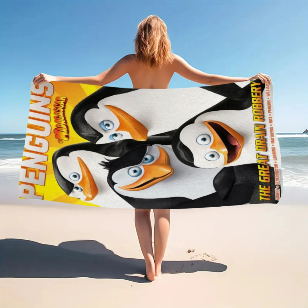 Madagascar Beach Towel  Poncho Bathing Towels Cover-ups Quick Dry Sand Free Yoga Spa Gym Pool