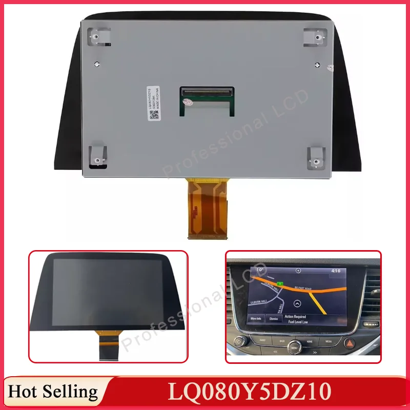 8 Inch LCD Display Touch Screen LQ080Y5DZ10 LQ080Y5DZ06 LQ080Y5DZ09 For opelVauxhall Astra K Car DVD GPS Navigation 2015-2020