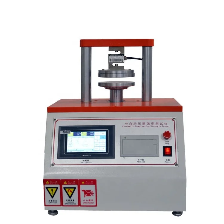 Digitale Ect Rct Pat Ring Crush Sterkte Testen Machine, Verpakking Materialen Druk Tester