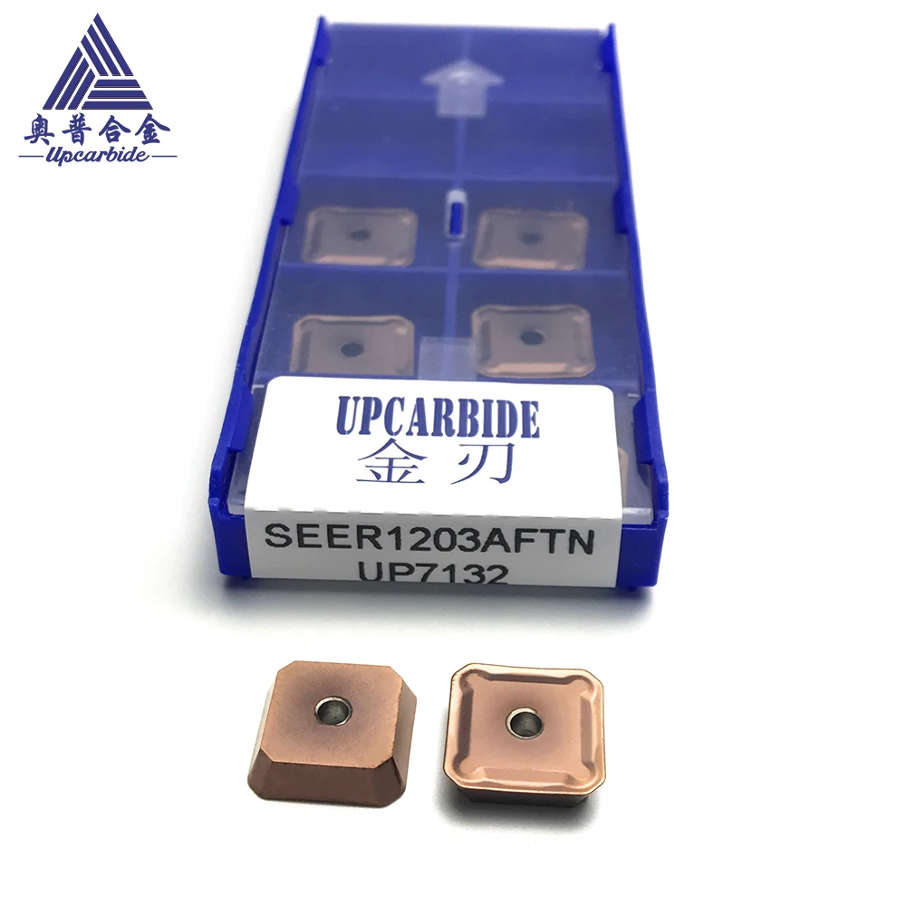 PVD Coated SEER1203AFTN  Carbide Cutting Insert - CNC Milling Tool for Lathe Machine with Wide Applications