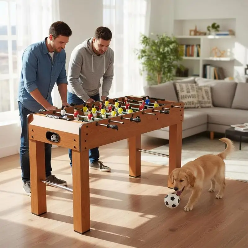 Table de football professionnelle 122x61x80,7cm avec compteur, 2 balles et 22 figurines, livraison locale pour usage domestique