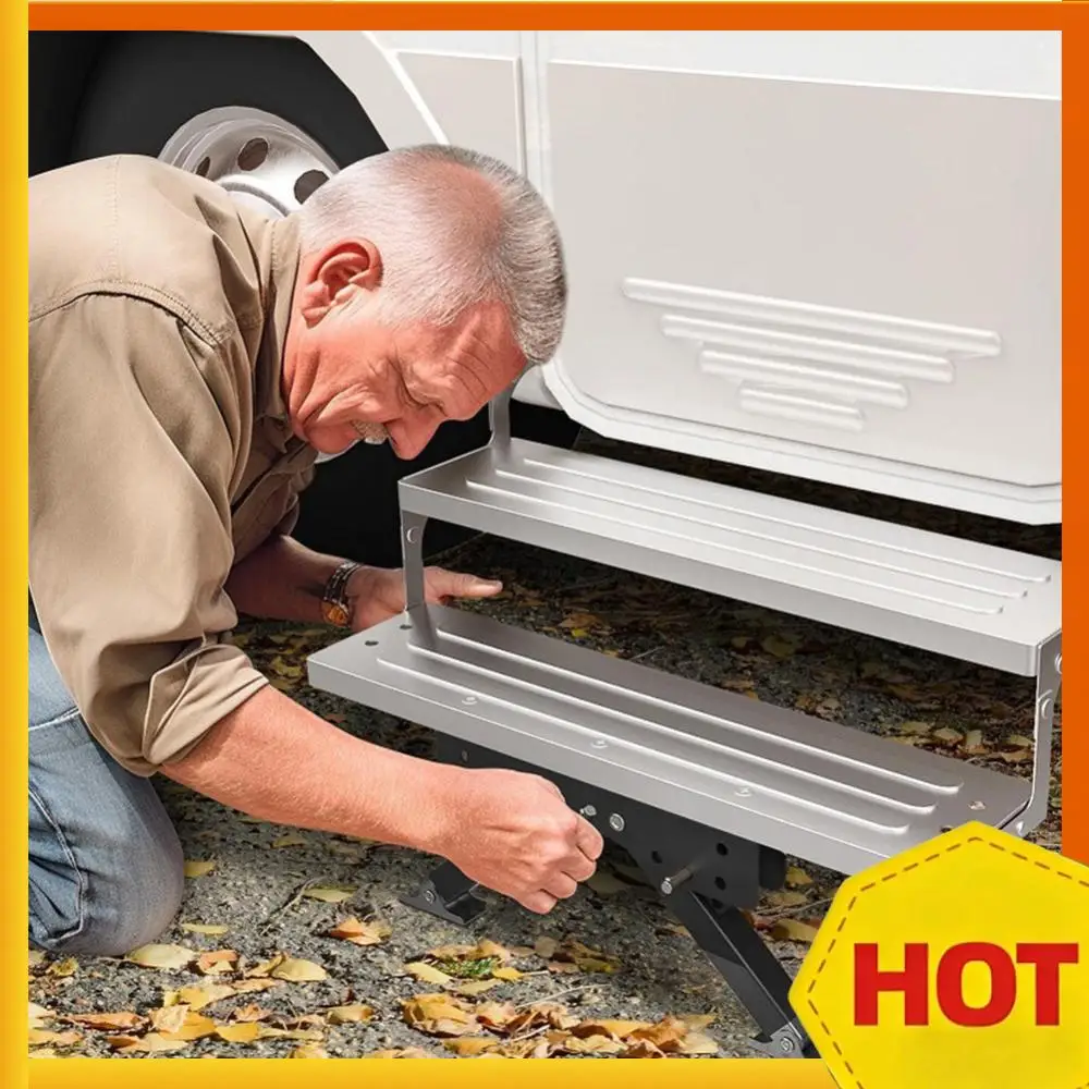 

Стабилизатор для ног RV: Износостойкий регулируемый кронштейн для педали, опорный кронштейн для подножки для легкой установки и улучшенной устойчивости