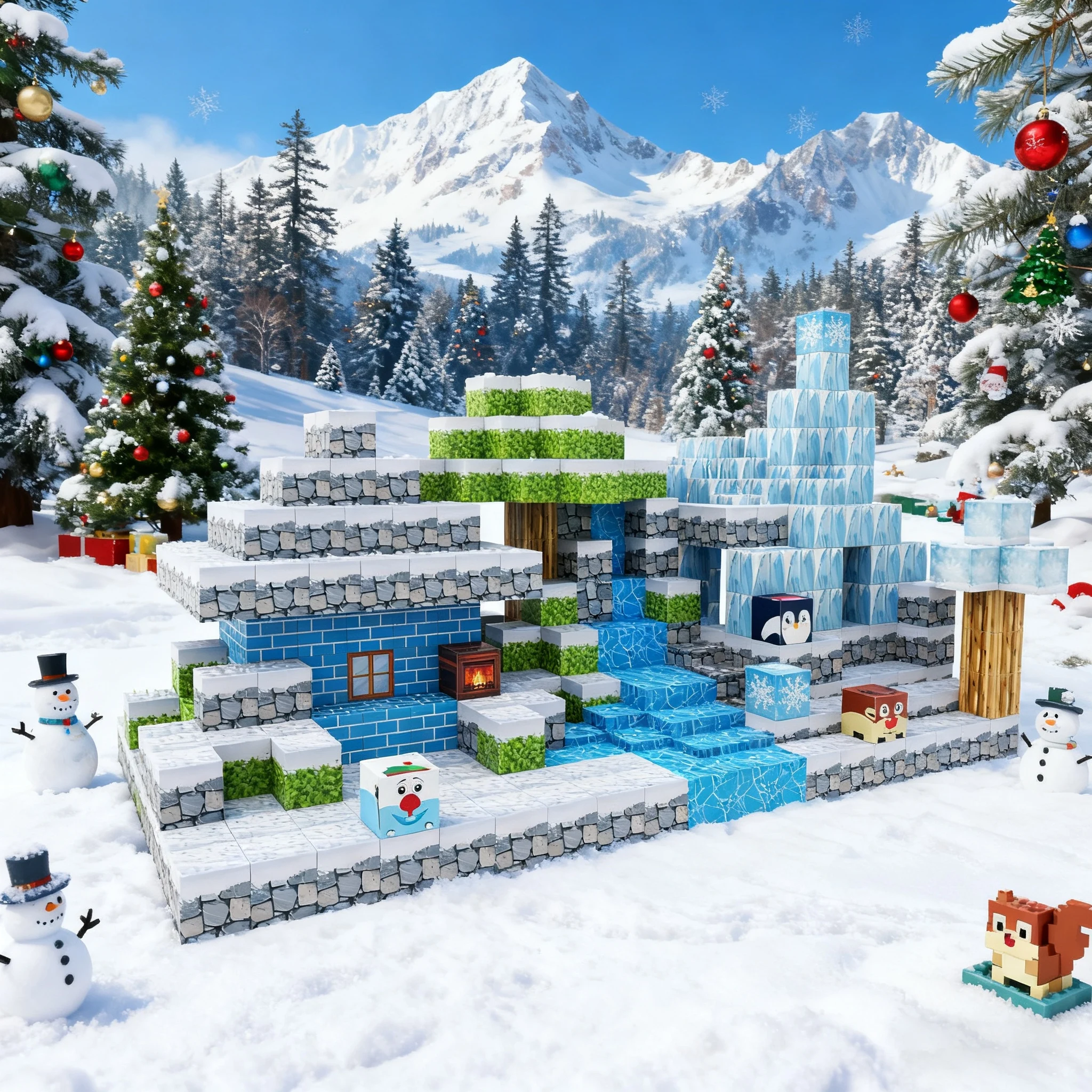 Jouets STEM d'éducation créative, 54 ensembles de blocs de pixels magnétiques, garçons et filles apprenant des cadeaux de jouets d'architecture géométrique