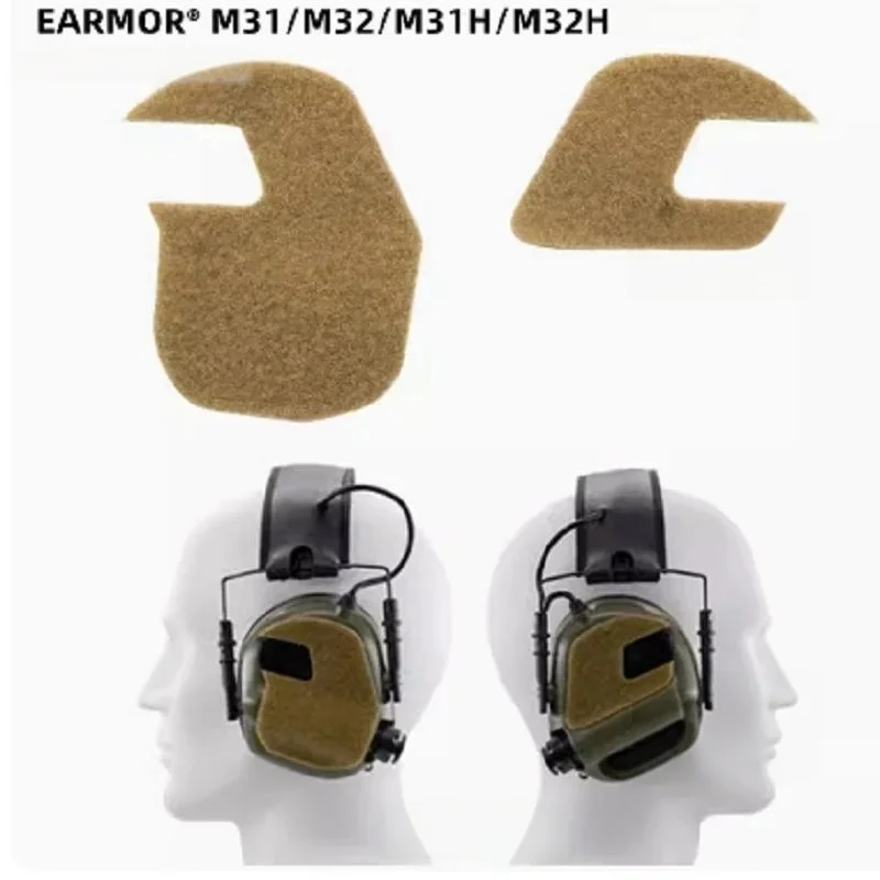 Sound Insulation Tactical Earphones Impact/MSA/C3 Self-Adhesive Stickers (1 Pair)