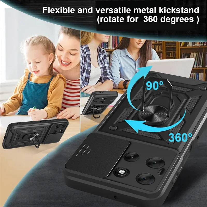 Moex Funda Horizontal Con Clip Para Moto G56 5G – Piel Sintética, Cierre Magnético Y Correa Para Cinturón, Protección Antigolpes (Negro)