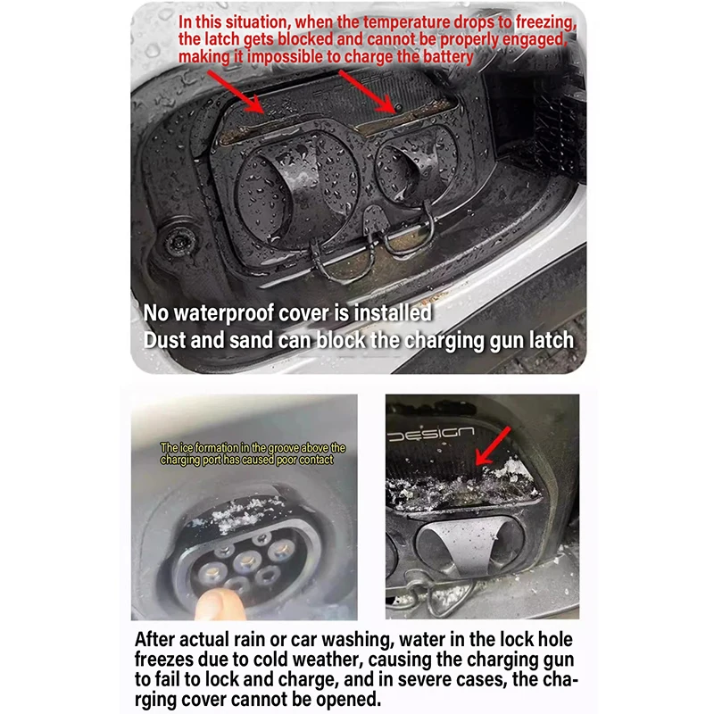 New Energy Car Charging Rain Cover For Volkswagen VW ID.4 Accessories 2020~2026 Auto Parts EV Charg Gun Waterproof Protect Cases - view 5