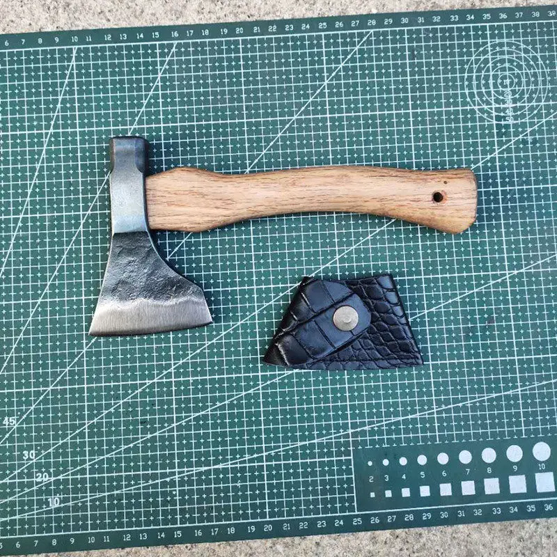 All-steel Forged Multi-functional Tactical Axe - Portable Self-defense Household Firewood Chopping Carry-on Tool