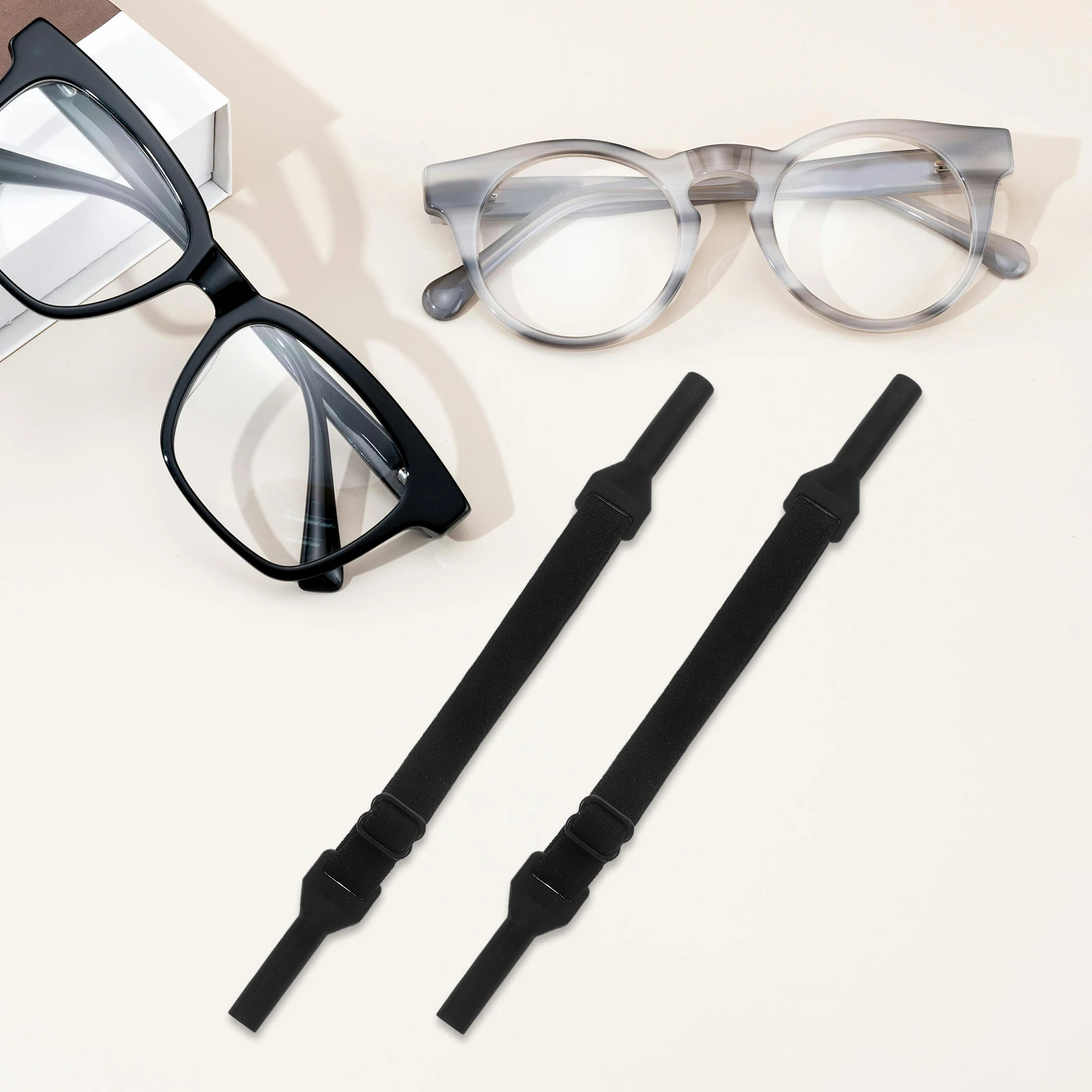 

6pcs Anti Slip Glasses Strap Sports Adjustable Silicone Sunglass Holder For Men Women s Eyeglasses Retaining Hook Lanyard