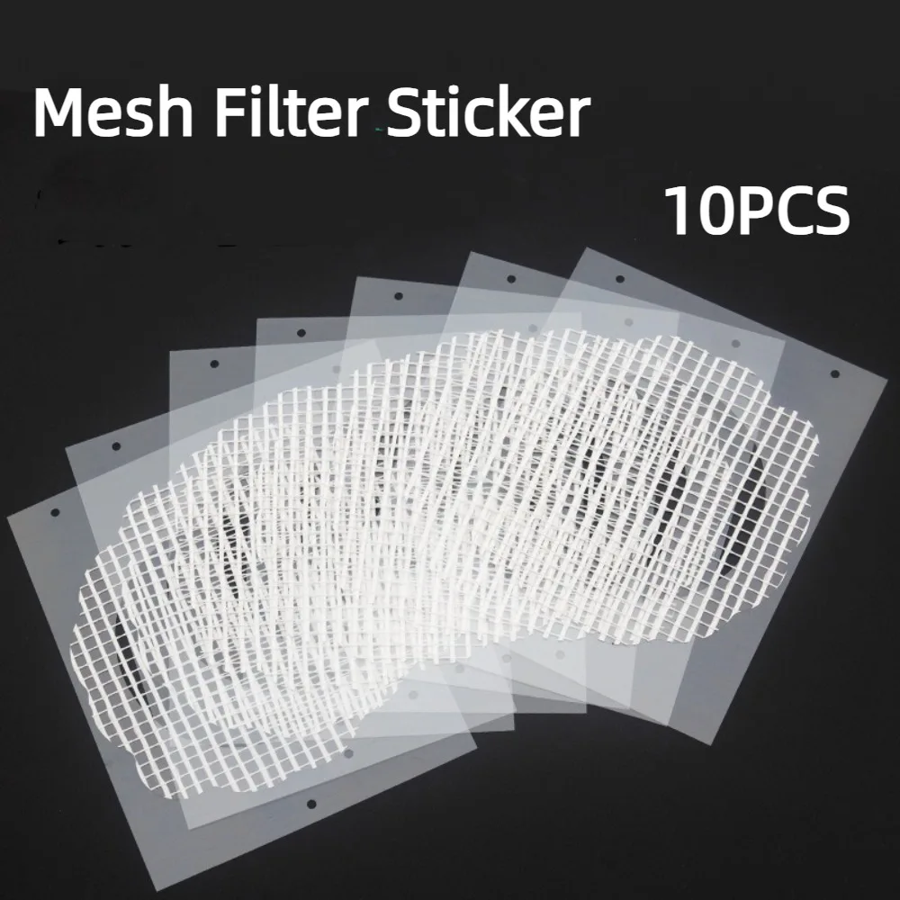 10Pcs Anti-blocking Disposable Floor Drain Sticker Mesh Sticky Hair Catcher Sink Strainers Sink Strainers Bathroom