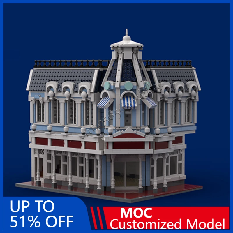 3006 Uds escena de calle de ciudad esquina Emporium MOC personalizar bloque de construcción Modular diseño creativo DIY niños juguetes de vacaciones regalos