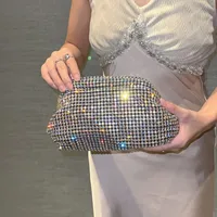 Luxury Glitter Cloud Bag Women's Handbag Crystal Shiny Rhinestones Diamond Evening Bag Wedding Party Clutch Purse Shoulder Bags - Image 4