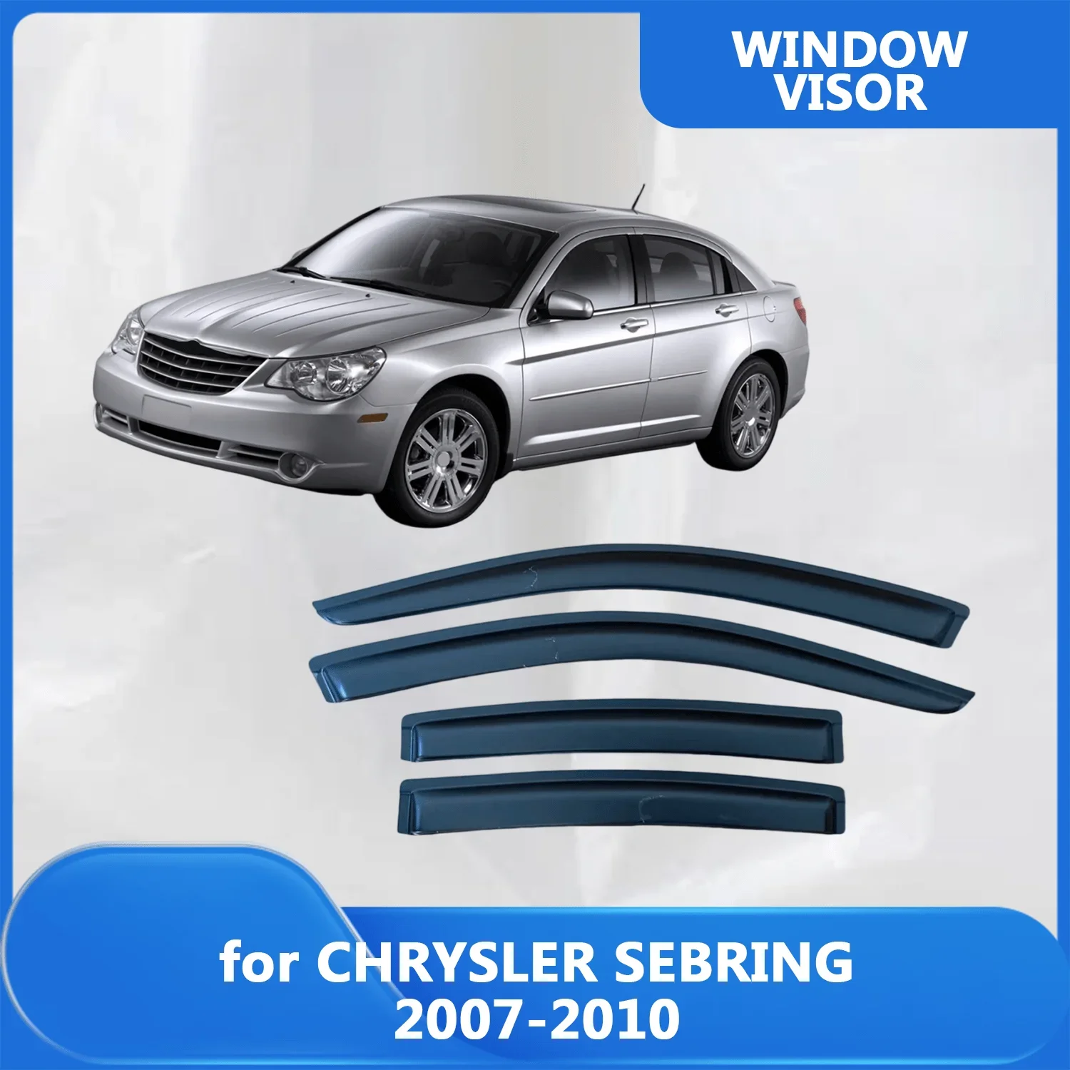 

Window Visor for CHRYSLER SEBRING 2007 2008 2009 2010 Wind Deflectors Rain Guards Door Visor Vent Shades Ventvisor Sun Rain