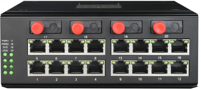 

Промышленный управляемый сетевой коммутатор 16-гигабитный порт 4/8 SFP Ethernet-коммутатор