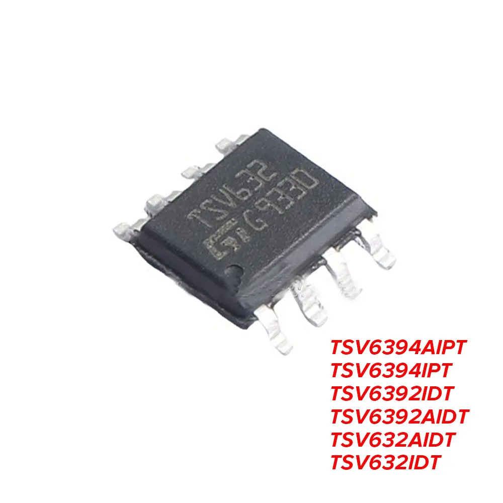 5PCS TSV6394 TSSOP14 SSOP14 TSV6392 TSV632 SOP8 AIPT IPT IDT AIDT IC Chip