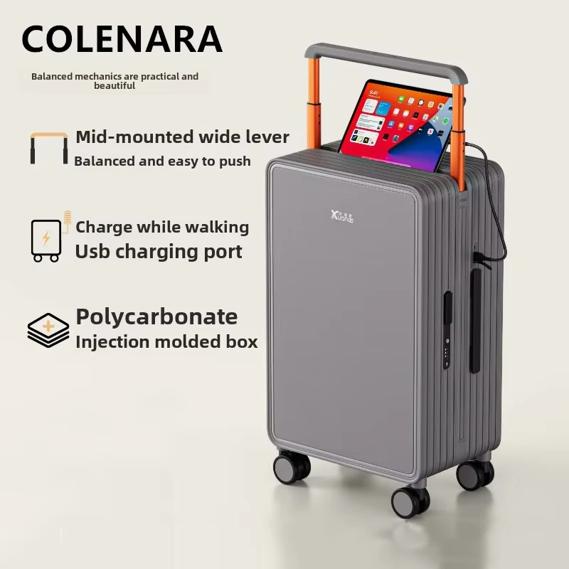 COLENARA Travel Luggage 20 Inches Boarding Box 24" PC Trolley Case 26" Password Box New Student Universal Wheel Suitcase