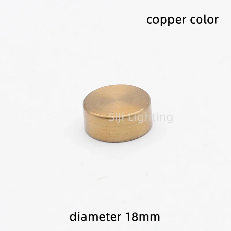 Zinc Alloy M4 M10 Inner Thread Decorative Nuts Flat Cap Nut for Lamp Base Screws Chandelier Led Pendant Lights Hardware Fittings