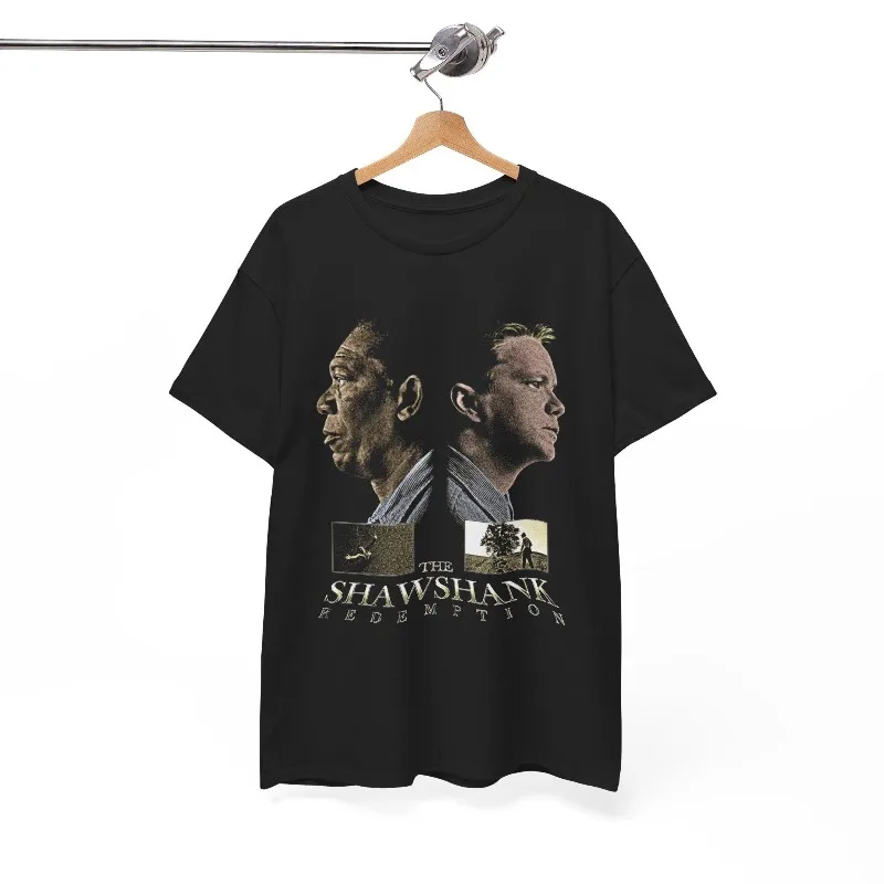 The Shawshank Redemption Retro Movie T-shirt Men's T-shirt Summer New Harajuku Style Unisex Casual T-shirt