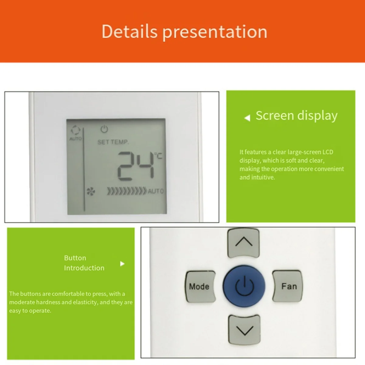 Nuevo Control remoto Universal para modelos de aire acondicionado Carrier RG67N/BGEF accesorios de Control remoto de aire acondicionado