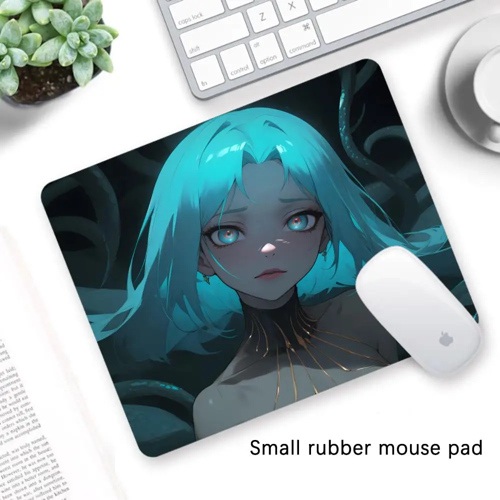 Gaming-Mauspads Anime Company Tischset Kleine Laptop-Schreibtischunterlage Hochwertige Schreibtischunterlage Otaku Rutschfeste Anime Table Girl