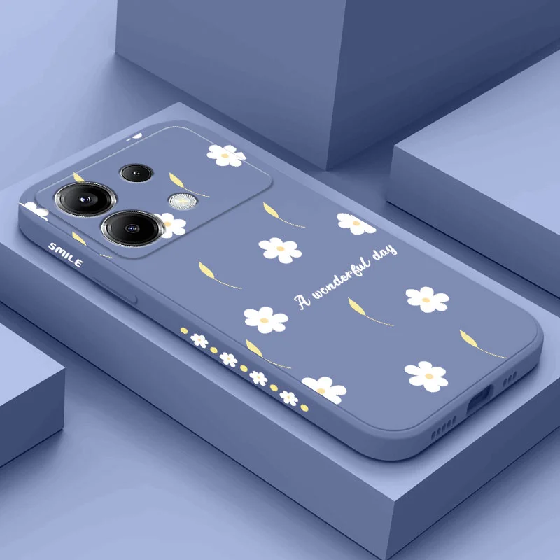 

Rain Daisy Phone Case For Xiaomi Poco F7 X7 X6 F6 M6 M5 M5S F5 X5 F4 X4 M4 F3 M3 X3 Pro 4G 5G GT Silicone Cover