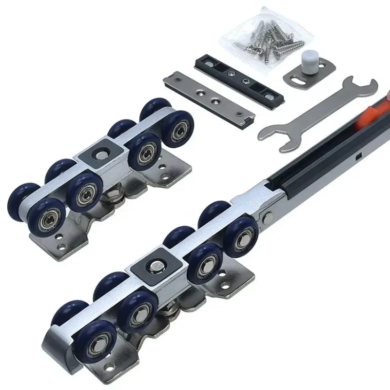 

Sliding Door Track System Single Soft Close Sliding Door Damper 8 Wheel Wooden