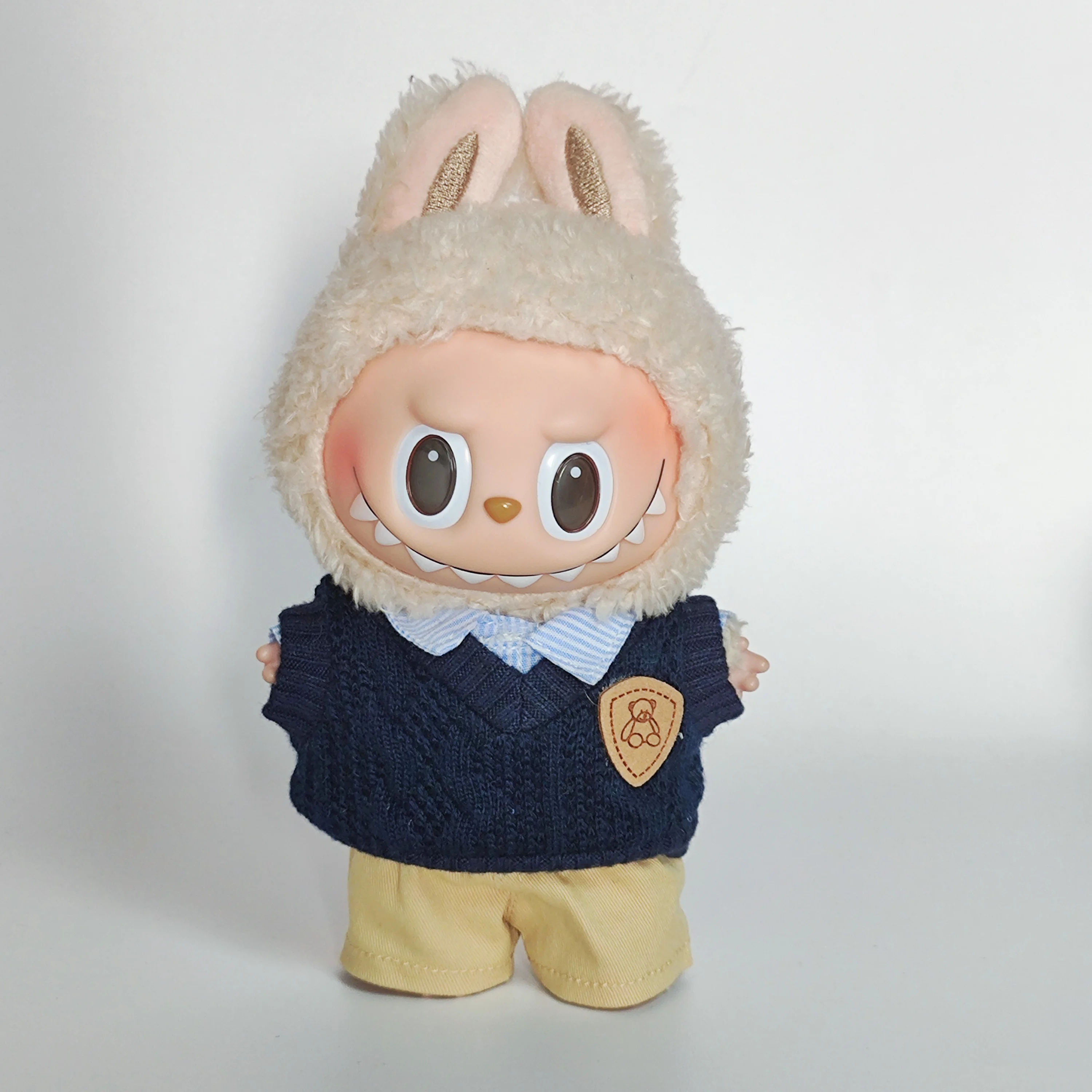 Per Labubu V2 V1 Peluche Idol Vestiti Outfit Accessori College Cultura Amministrativa Viaggio Stile Giocattolo Per Bambini Regalo Labubu ropa