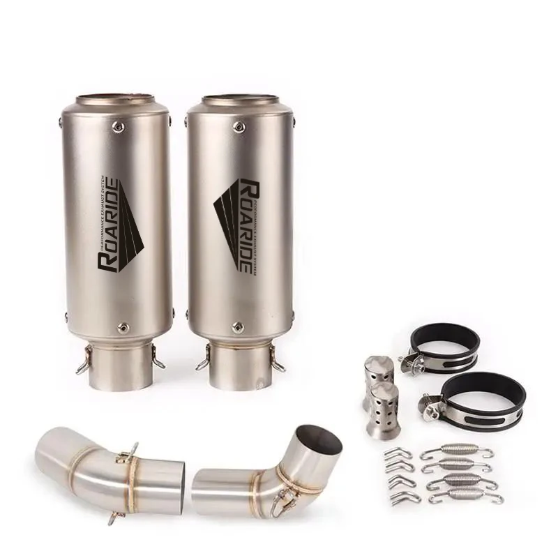 51MM Exhaust Pipe For Ducati Monster 696 695 795 796 1100 Any Year Motorcycle Escape Muffler Mid Link Pipe Left And Right Pair